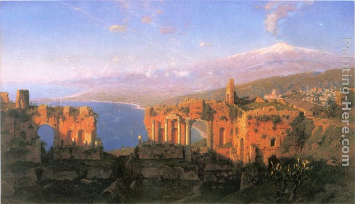 Greek Theater at Taormina painting - William Stanley Haseltine Greek Theater at Taormina art painting